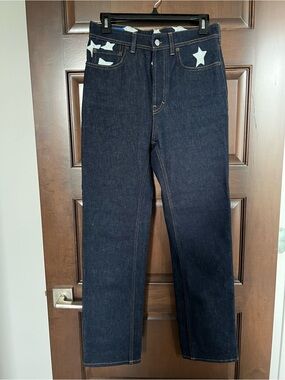 Women’s Dark Blue Star Accent Jeans
